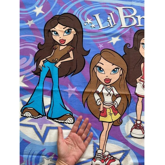 Lil Bratz Sewing Fabric Quilt Panel 2004 Vintage Retired Out of Print Purple - Picture 3 of 6